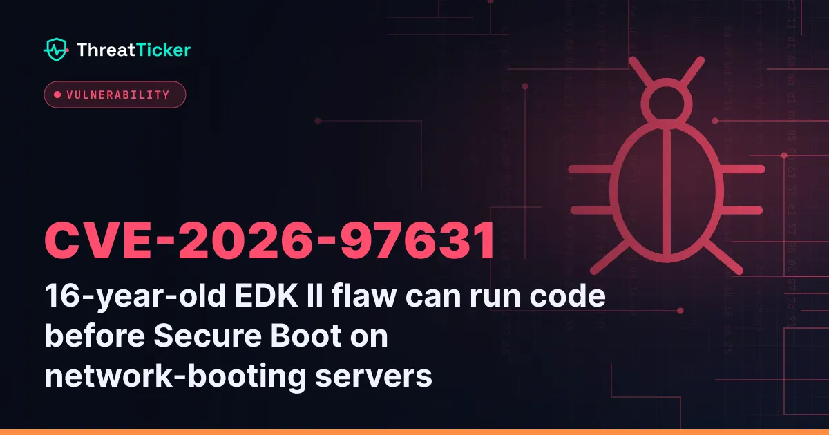 16-year-old EDK II flaw can run code before Secure Boot on network-booting servers