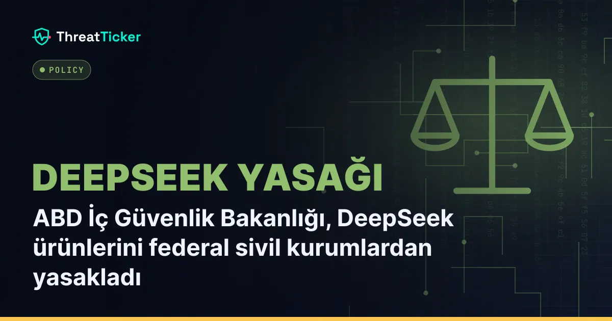 ABD İç Güvenlik Bakanlığı, DeepSeek ürünlerini federal sivil kurumlardan yasakladı