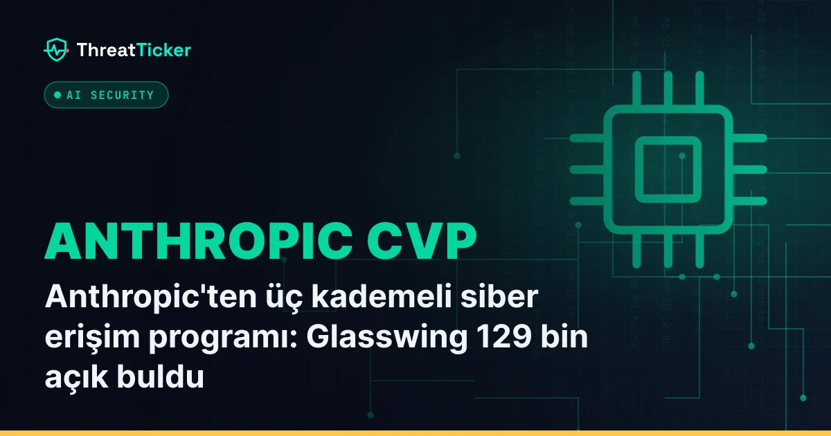 Anthropic'ten üç kademeli siber erişim programı: Glasswing 129 bin açık buldu