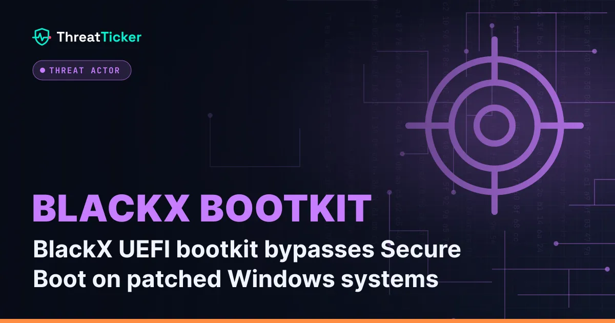 BlackX UEFI bootkit bypasses Secure Boot on patched Windows systems