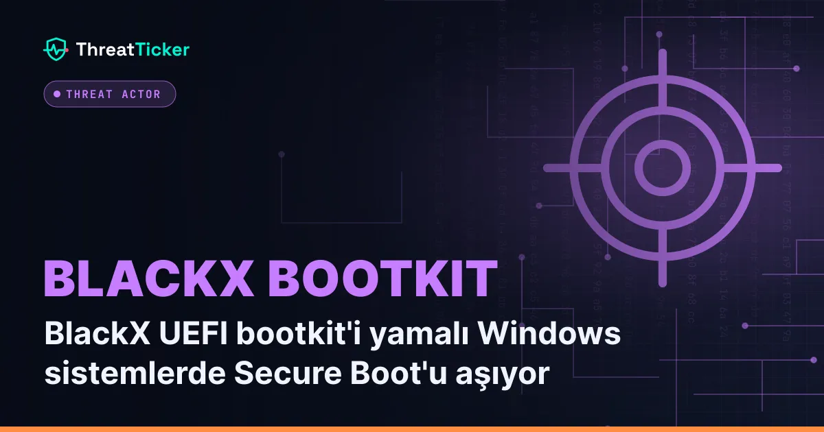 BlackX UEFI bootkit'i yamalı Windows sistemlerde Secure Boot'u aşıyor