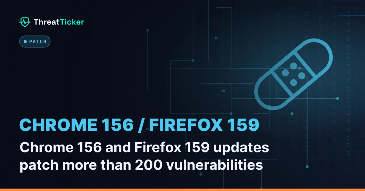 Chrome 156 and Firefox 159 updates patch more than 200 vulnerabilities