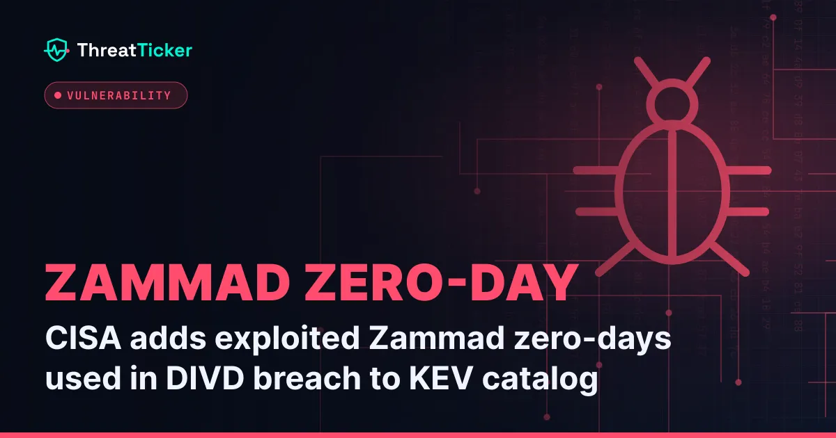 CISA adds exploited Zammad zero-days used in DIVD breach to KEV catalog