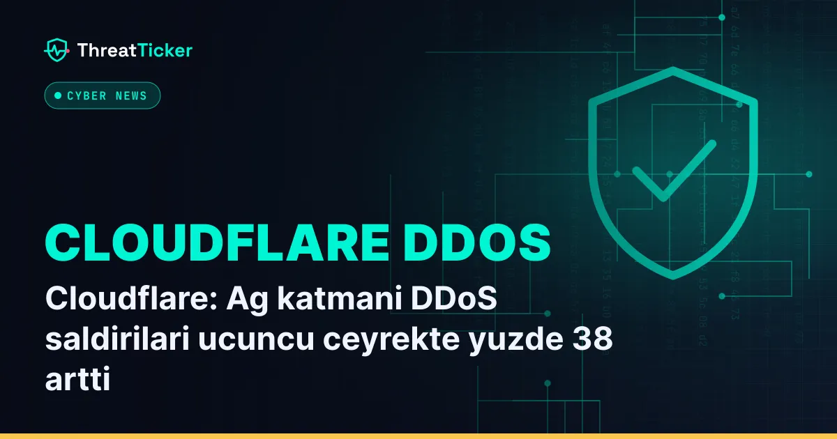 Cloudflare: Ag katmani DDoS saldirilari ucuncu ceyrekte yuzde 38 artti