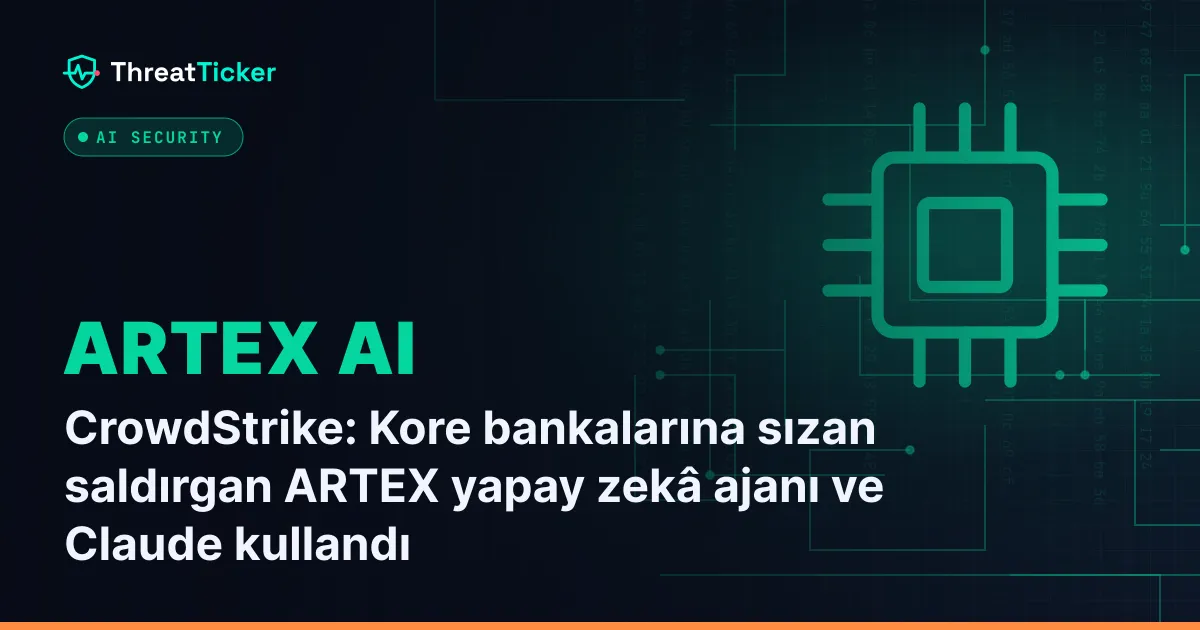 CrowdStrike: Kore bankalarına sızan saldırgan ARTEX yapay zekâ ajanı ve Claude kullandı