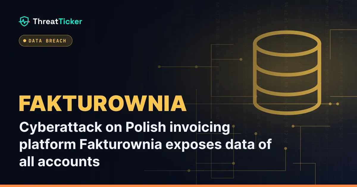 Cyberattack on Polish invoicing platform Fakturownia exposes data of all accounts