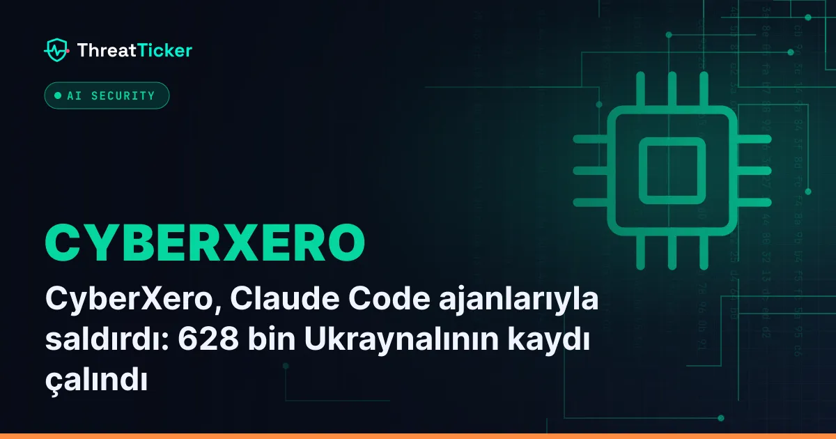 CyberXero, Claude Code ajanlarıyla saldırdı: 628 bin Ukraynalının kaydı çalındı