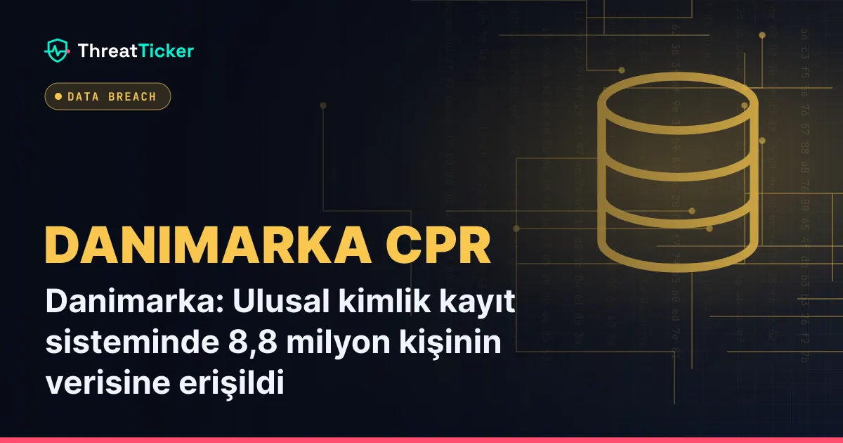 Danimarka: Ulusal kimlik kayıt sisteminde 8,8 milyon kişinin verisine erişildi