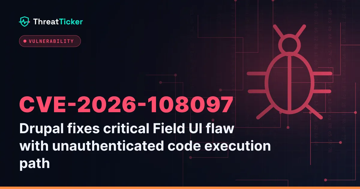 Drupal fixes critical Field UI flaw with unauthenticated code execution path