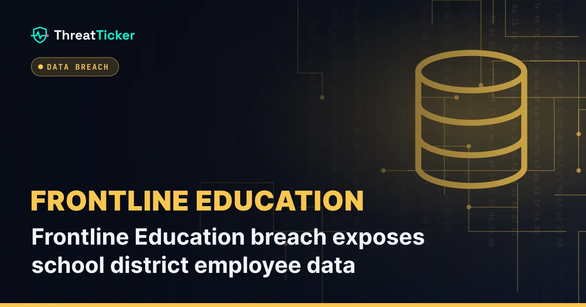 Frontline Education breach exposes school district employee data