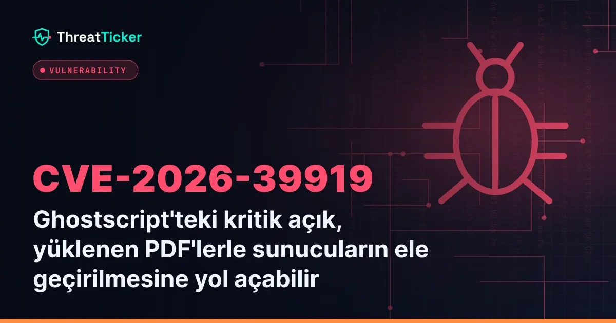 Ghostscript'teki kritik açık, yüklenen PDF'lerle sunucuların ele geçirilmesine yol açabilir