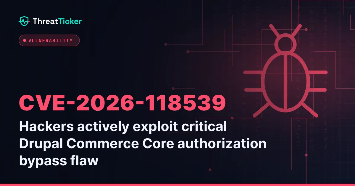 Hackers actively exploit critical Drupal Commerce Core authorization bypass flaw