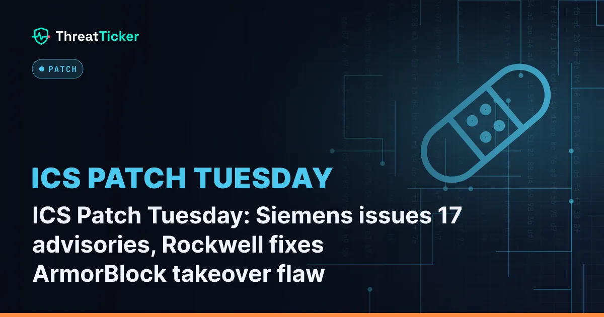 ICS Patch Tuesday: Siemens issues 17 advisories, Rockwell fixes ArmorBlock takeover flaw