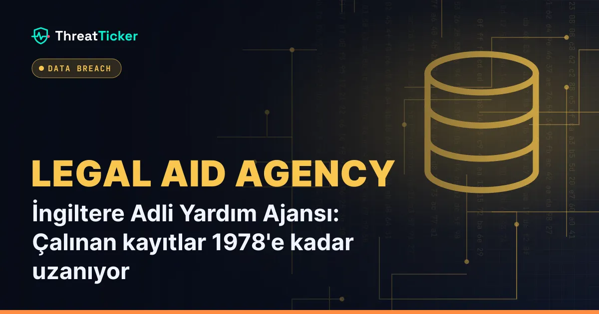 İngiltere Adli Yardım Ajansı: Çalınan kayıtlar 1978'e kadar uzanıyor