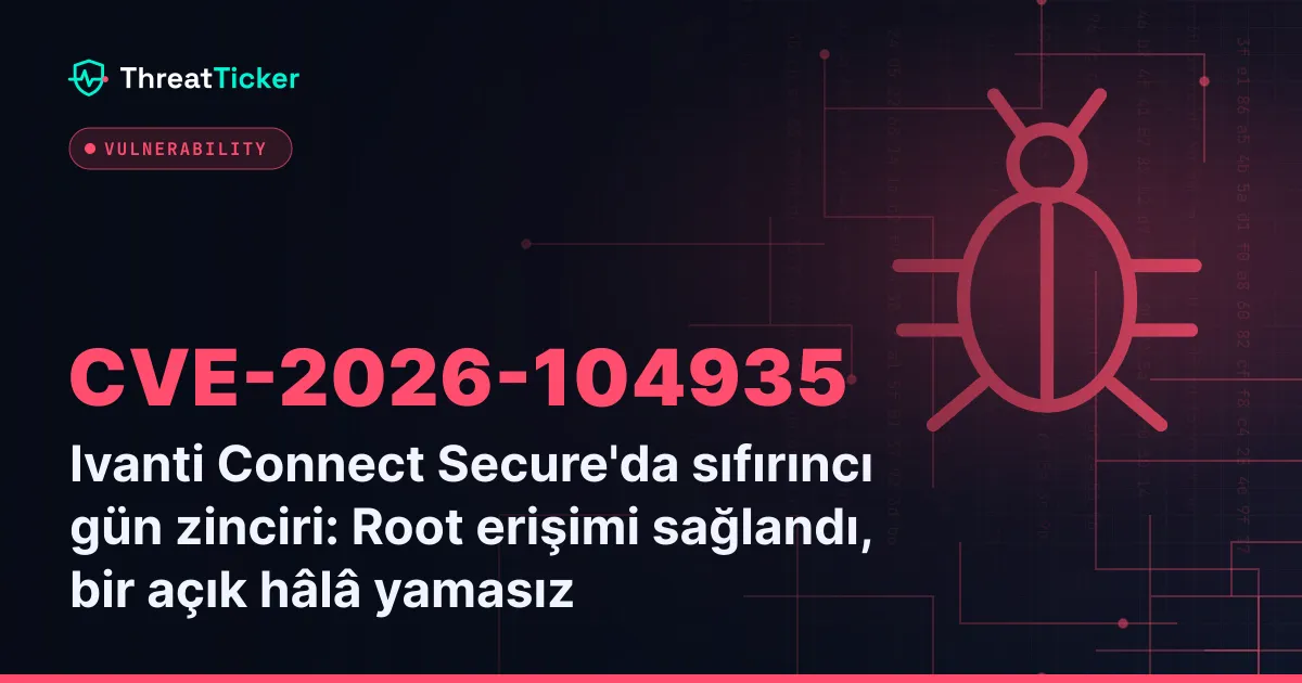Ivanti Connect Secure'da sıfırıncı gün zinciri: Root erişimi sağlandı, bir açık hâlâ yamasız