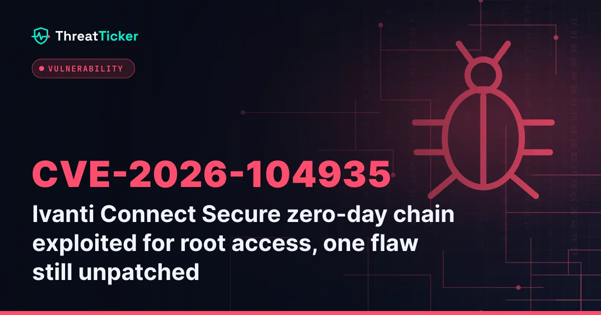 Ivanti Connect Secure zero-day chain exploited for root access, one flaw still unpatched