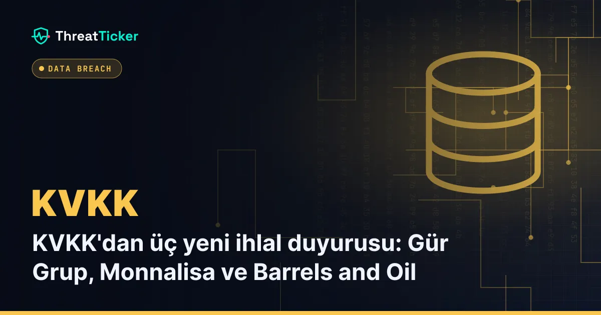 KVKK'dan üç yeni ihlal duyurusu: Gür Grup, Monnalisa ve Barrels and Oil