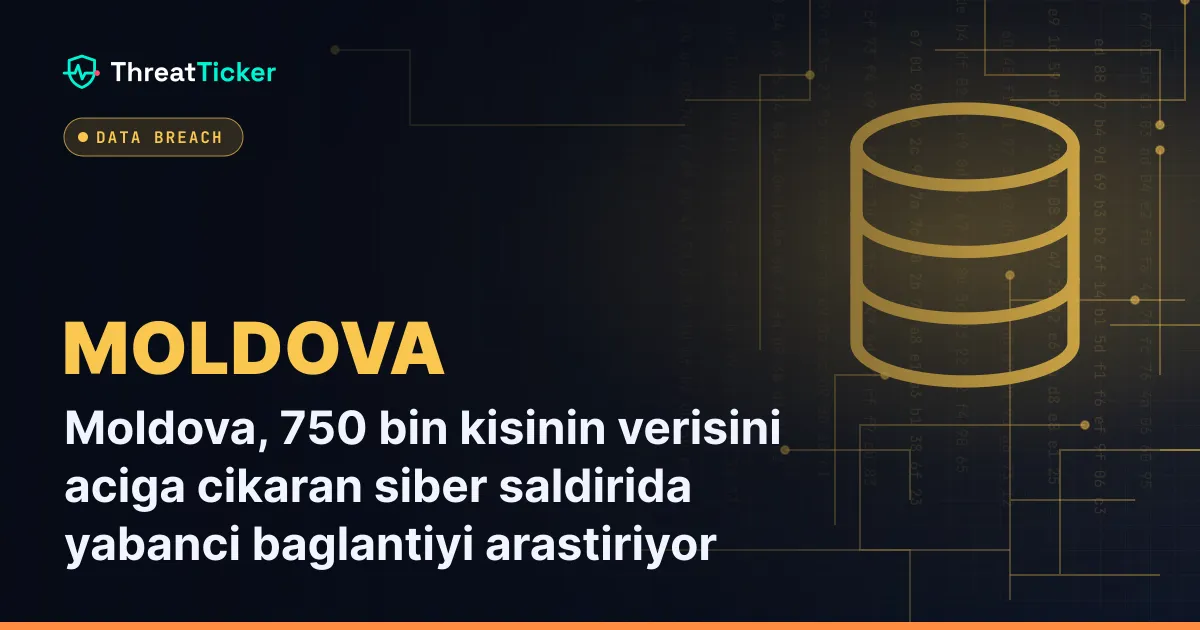 Moldova, 750 bin kisinin verisini aciga cikaran siber saldirida yabanci baglantiyi arastiriyor