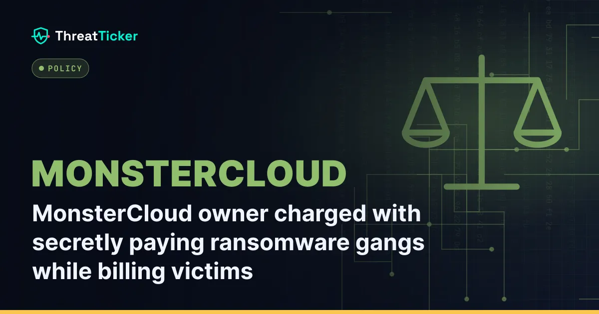 MonsterCloud owner charged with secretly paying ransomware gangs while billing victims