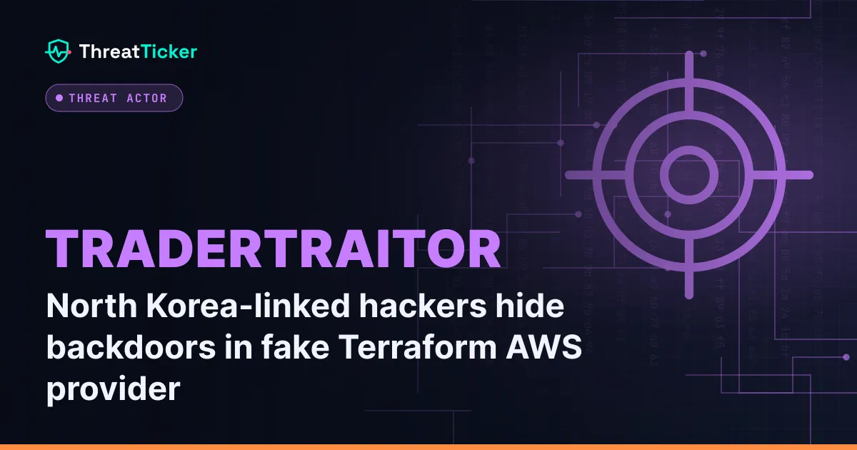 North Korea-linked hackers hide backdoors in fake Terraform AWS provider