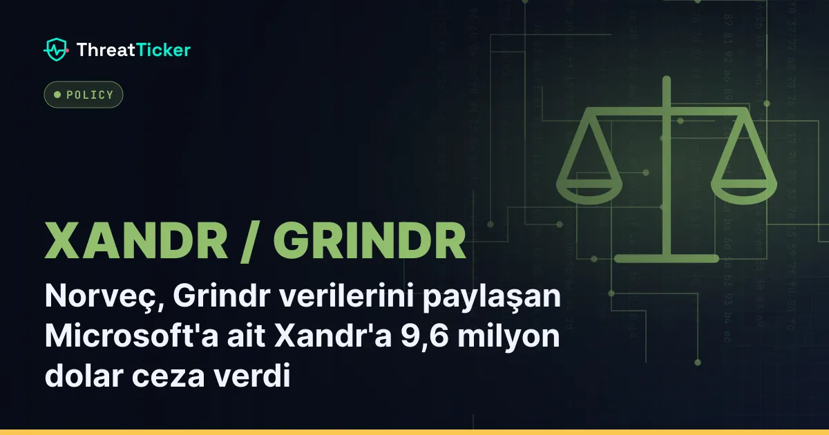 Norveç, Grindr verilerini paylaşan Microsoft'a ait Xandr'a 9,6 milyon dolar ceza verdi