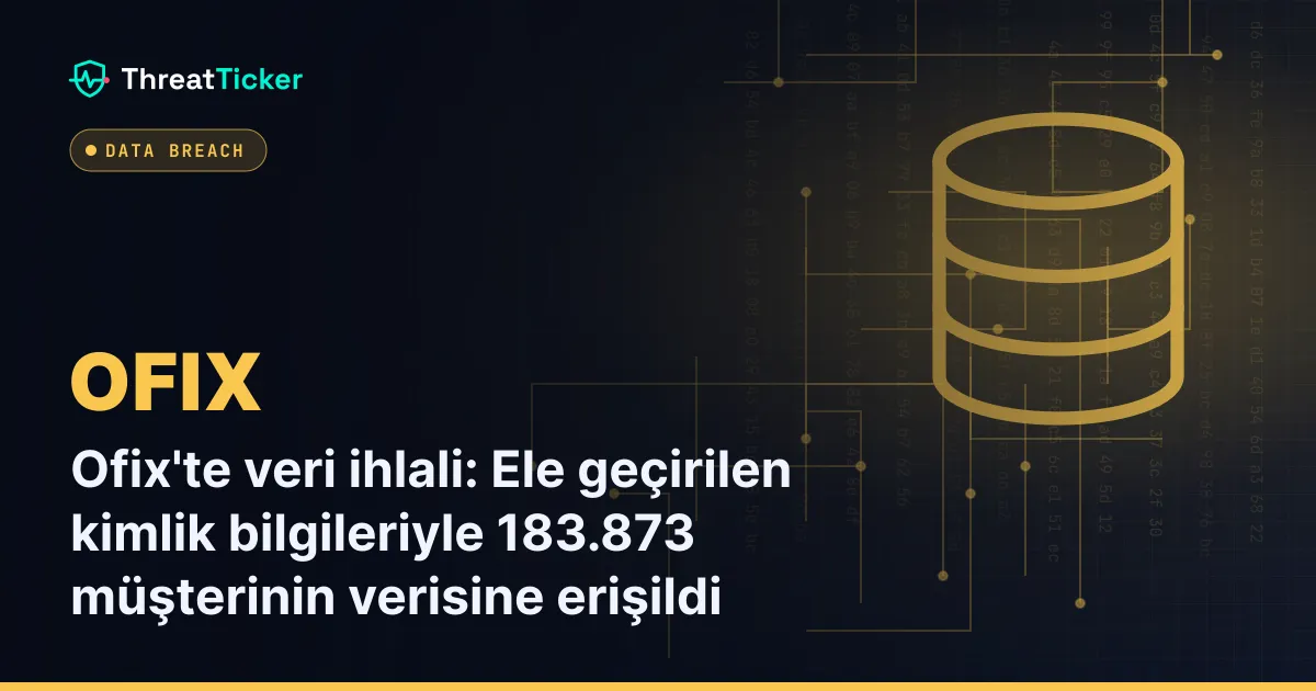 Ofix'te veri ihlali: Ele geçirilen kimlik bilgileriyle 183.873 müşterinin verisine erişildi
