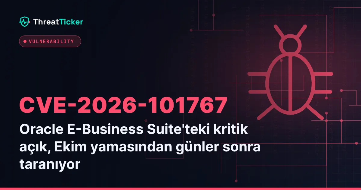 Oracle E-Business Suite'teki kritik açık, Ekim yamasından günler sonra taranıyor