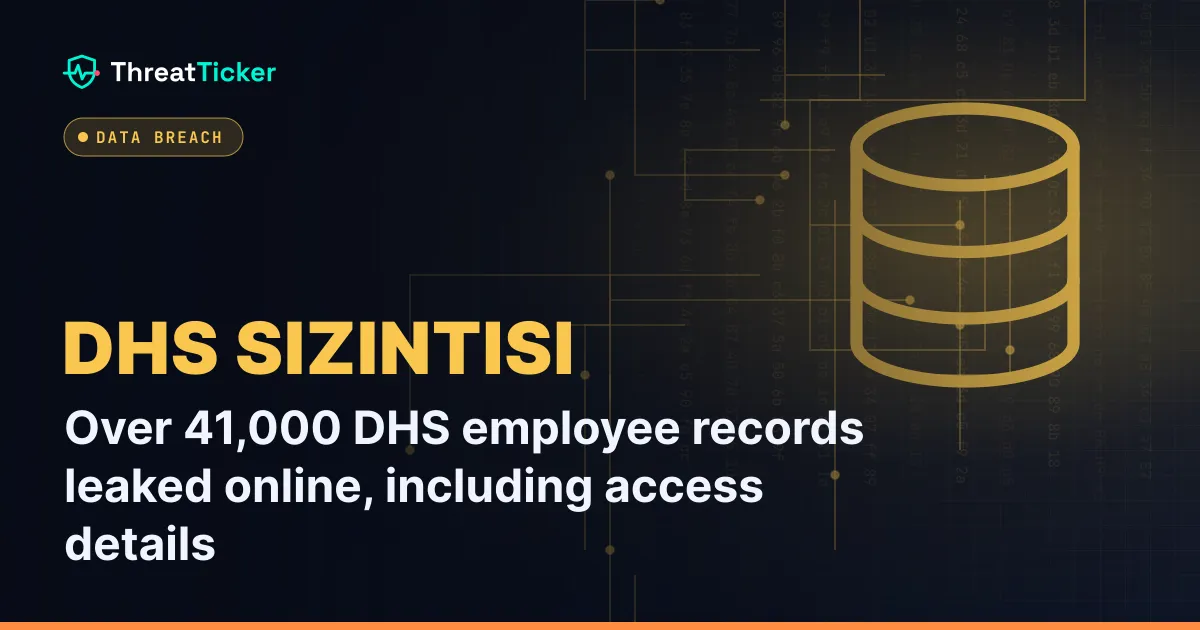Over 41,000 DHS employee records leaked online, including access details
