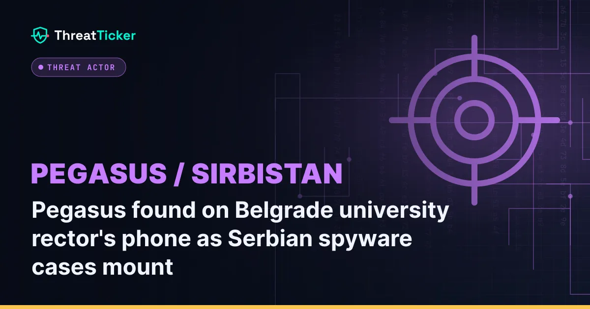 Pegasus found on Belgrade university rector's phone as Serbian spyware cases mount