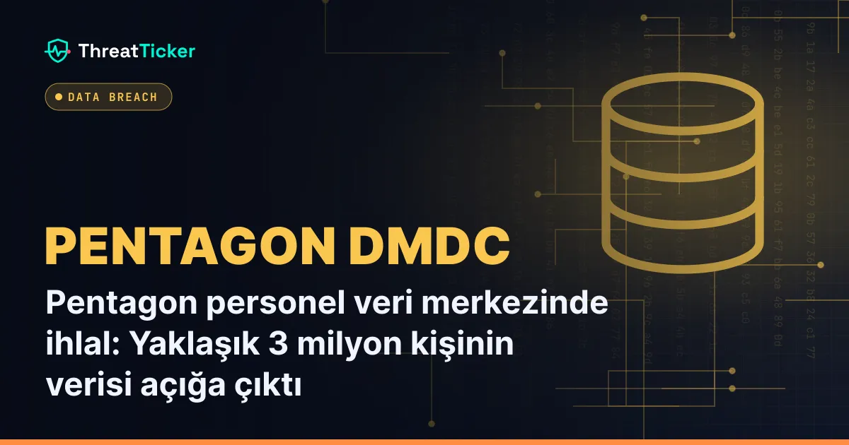 Pentagon personel veri merkezinde ihlal: Yaklaşık 3 milyon kişinin verisi açığa çıktı