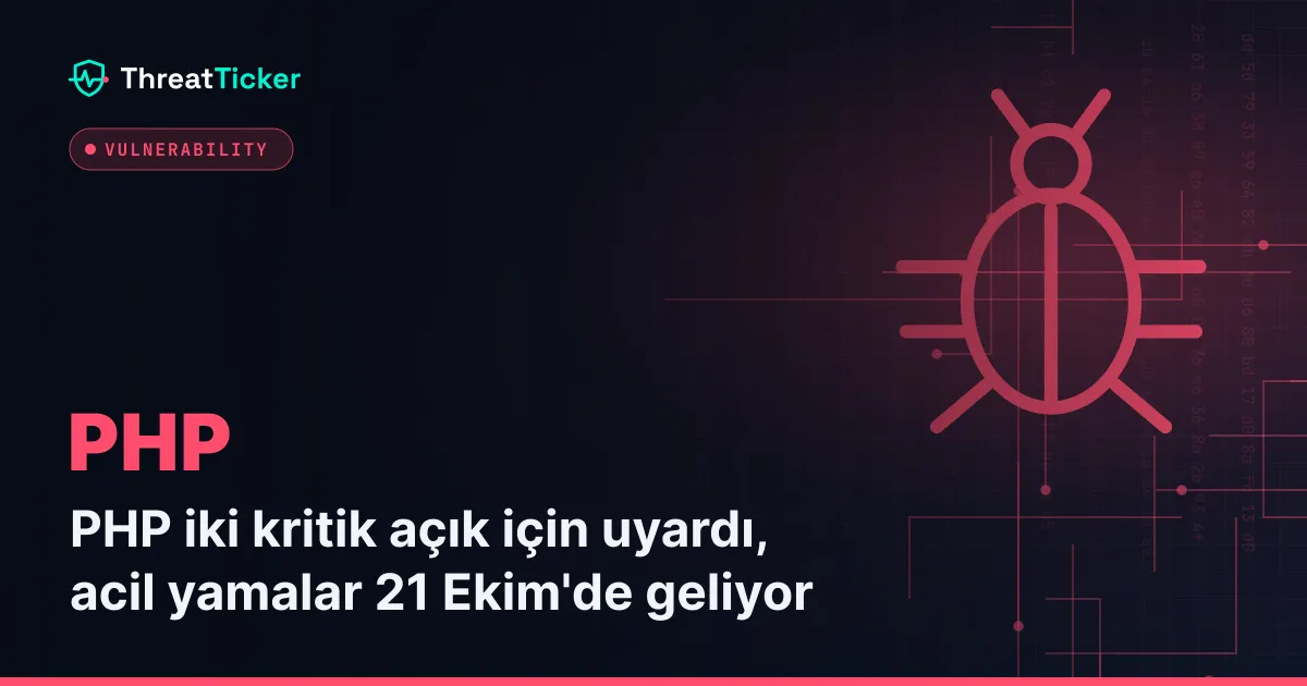 PHP iki kritik açık için uyardı, acil yamalar 21 Ekim'de geliyor