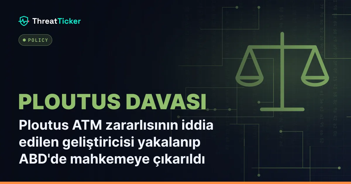 Ploutus ATM zararlısının iddia edilen geliştiricisi yakalanıp ABD'de mahkemeye çıkarıldı