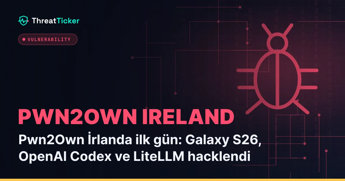 Pwn2Own İrlanda ilk gün: Galaxy S26, OpenAI Codex ve LiteLLM hacklendi