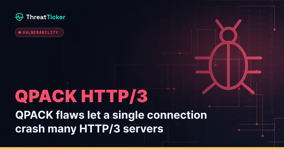 QPACK flaws let a single connection crash many HTTP/3 servers