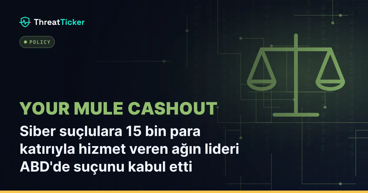 Siber suçlulara 15 bin para katırıyla hizmet veren ağın lideri ABD'de suçunu kabul etti