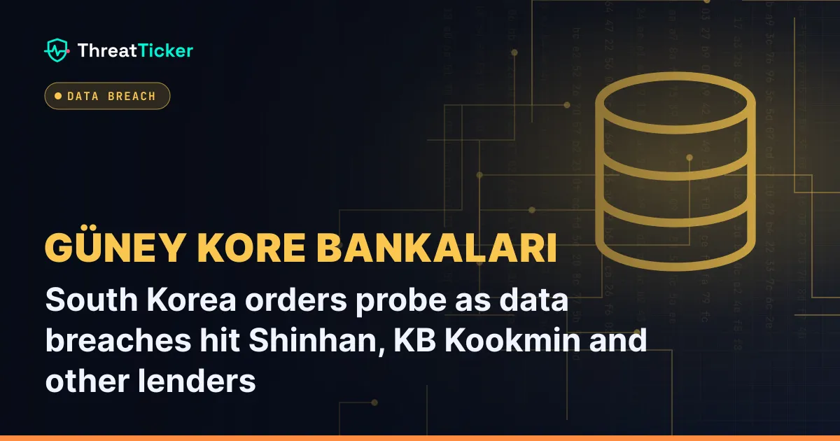 South Korea orders probe as data breaches hit Shinhan, KB Kookmin and other lenders