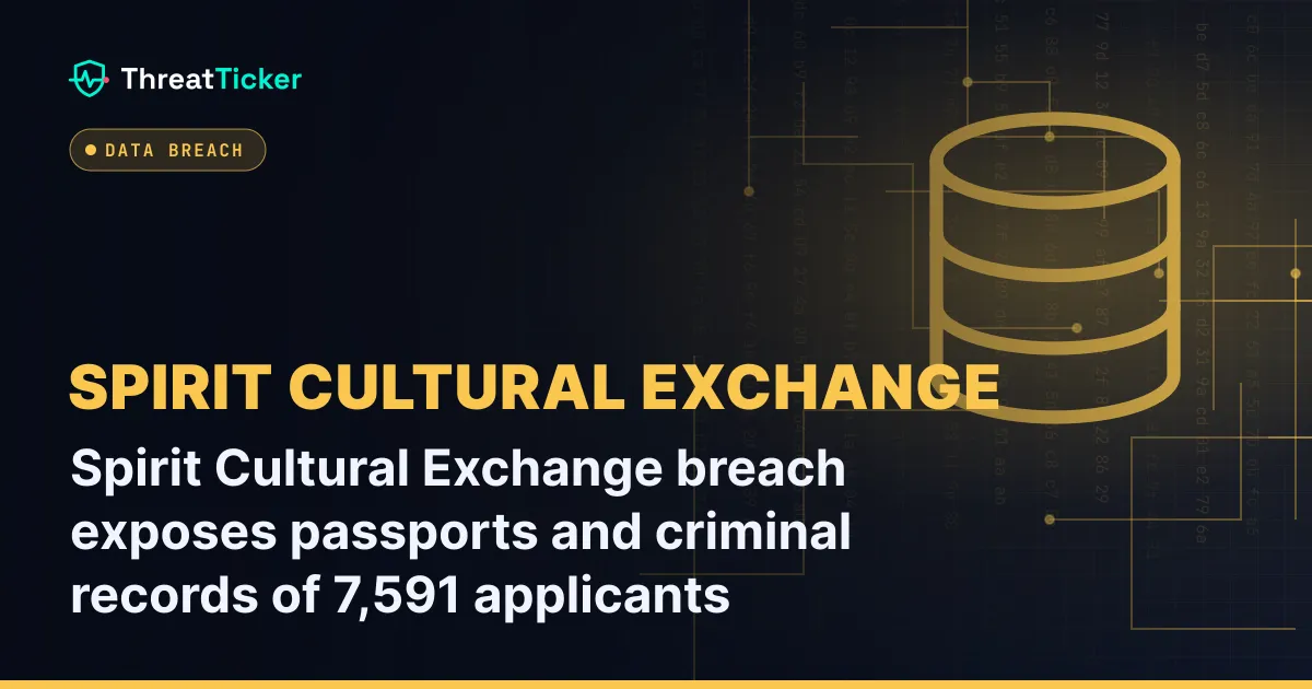 Spirit Cultural Exchange breach exposes passports and criminal records of 7,591 applicants