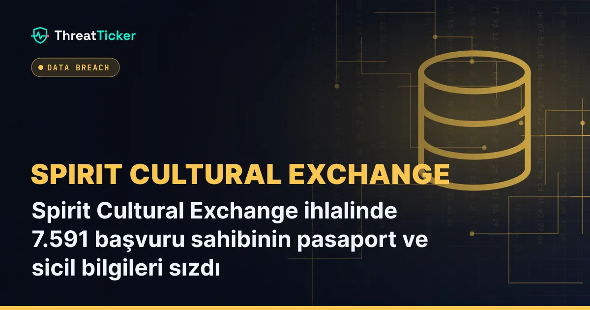 Spirit Cultural Exchange ihlalinde 7.591 başvuru sahibinin pasaport ve sicil bilgileri sızdı