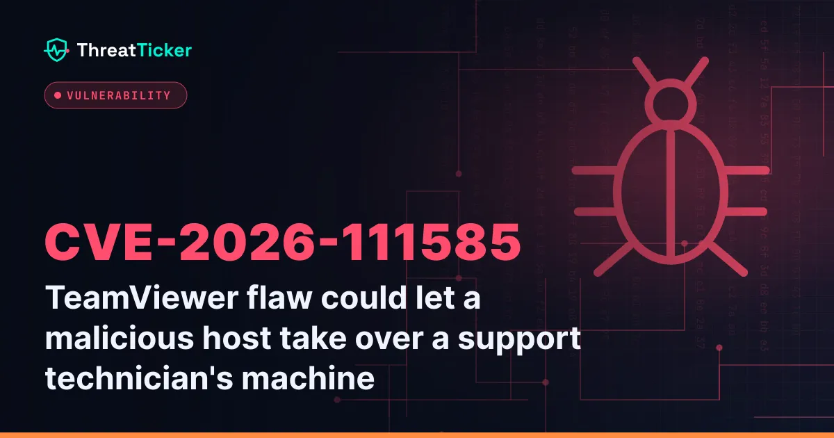 TeamViewer flaw could let a malicious host take over a support technician's machine